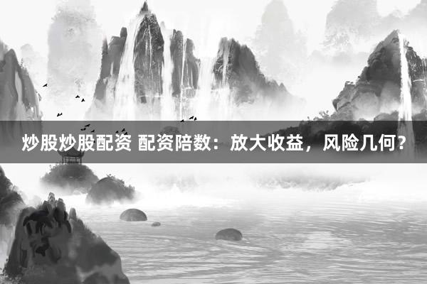 炒股炒股配资 配资陪数：放大收益，风险几何？