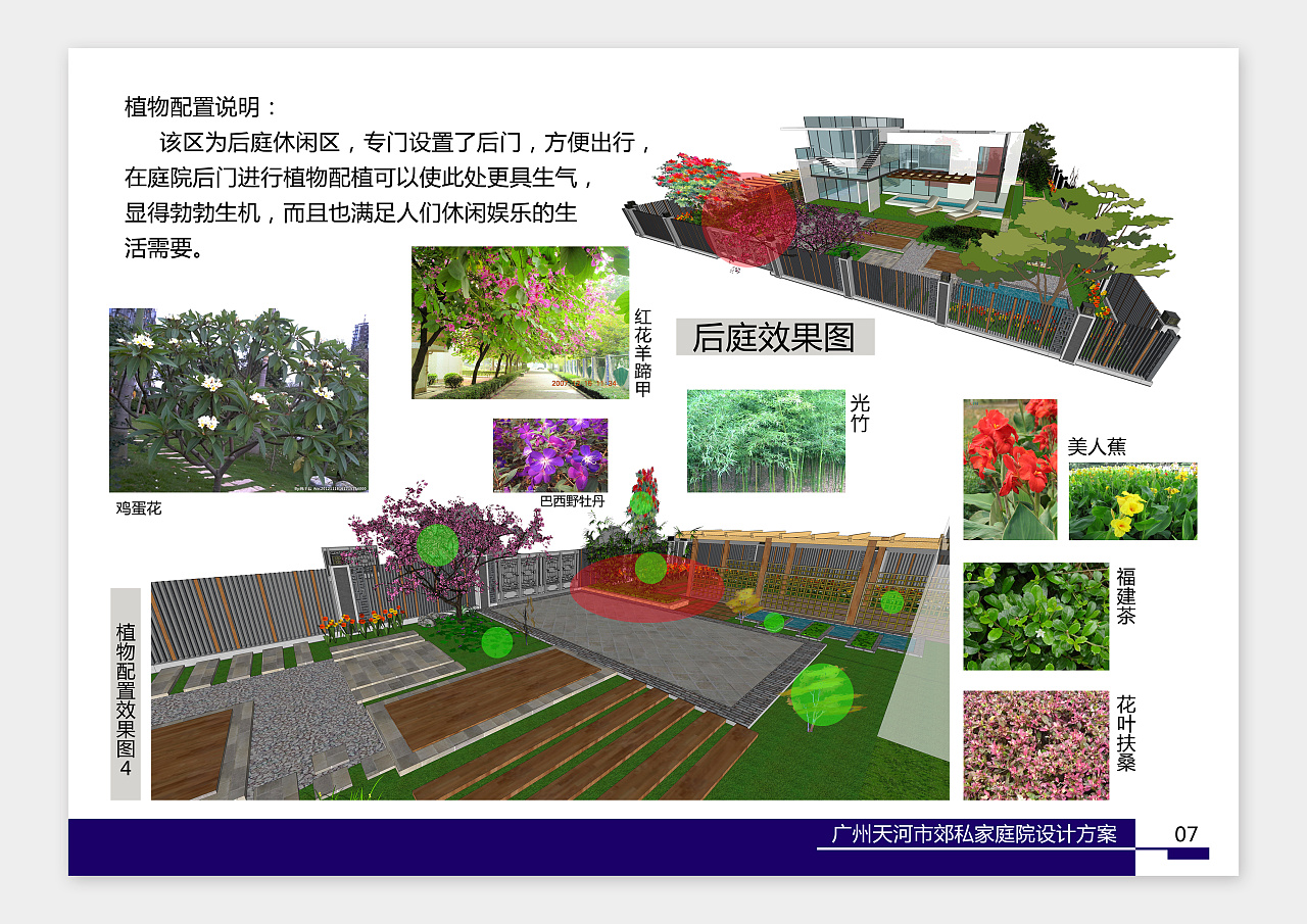 园林设计:《私家庭院植物种植设计方案》